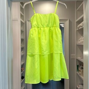 Crosby Dabney Dress in Electric Lime. Size S. New with tags.